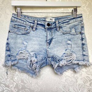 BKE Denim Stella Shorts Acid Wash Women's Size 25 Buckle Shorts